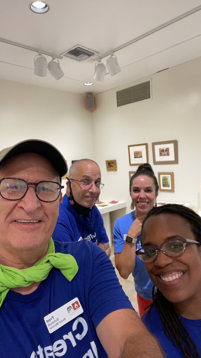 D5Studio's tweet photo. Norman Firehouse Art Center board members working at check in at the Back to the Arts. @normanfirehouse  @NormanArts @FowlerToyota @AlliedArtsOKC @OKArtsCouncil @ArmstrongBank https://t.co/AtD3rkzwAS