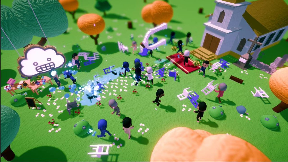 SeattleIndies's tweet photo. SIX COUNTDOWN: 7 DAYS! 
Our next featured game is Rain on Your Parade by Unbound Creations.

Travel the world as a cute cardboard cloud and ruin everybody’s day! Unlock new methods of mischief in over 50 levels, each with a unique setting and objectives.
#SIX2021 #indiedev https://t.co/UJQRkI0mQt
