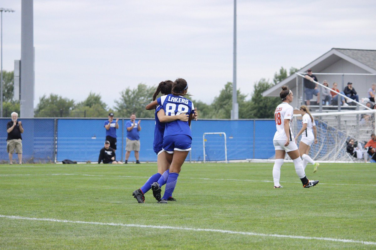 GVSUsoccer's tweet photo. first collegiate goal feels for @steph_sturg 🤩 https://t.co/GmCLO401hm