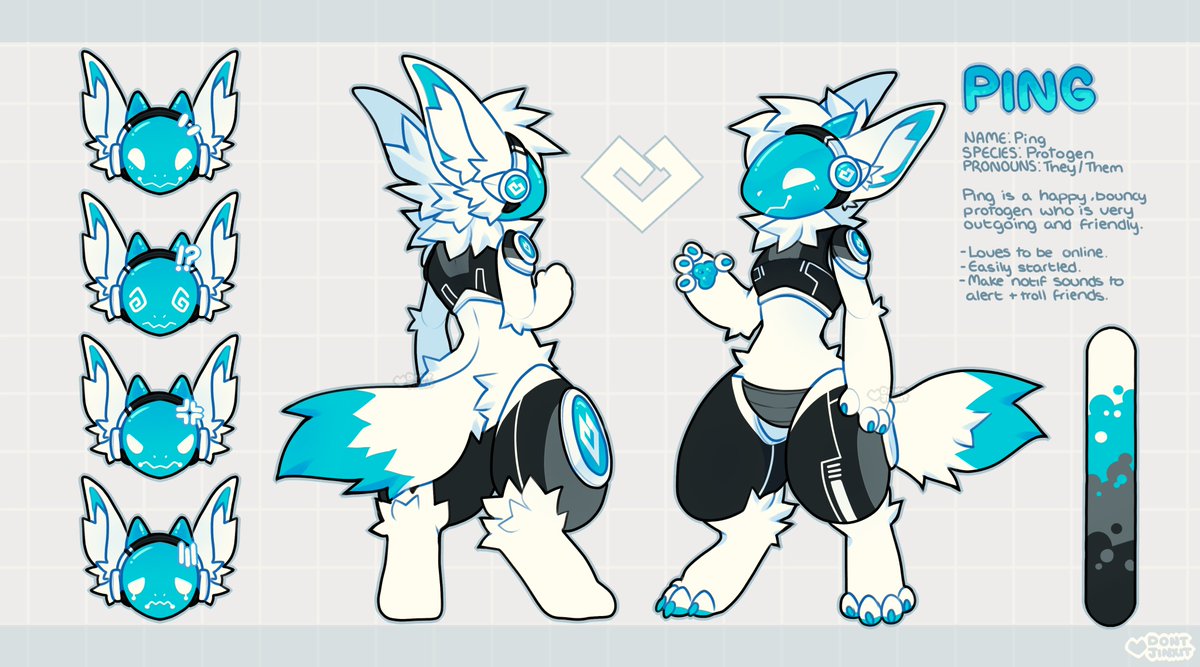 Just got my sona sheet made! : r/protogen