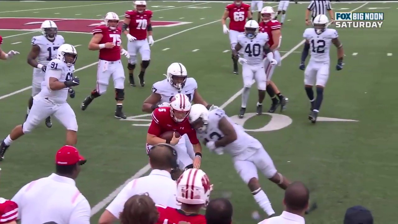 Fox college football on twitter ouch mertz takes a huge hit from