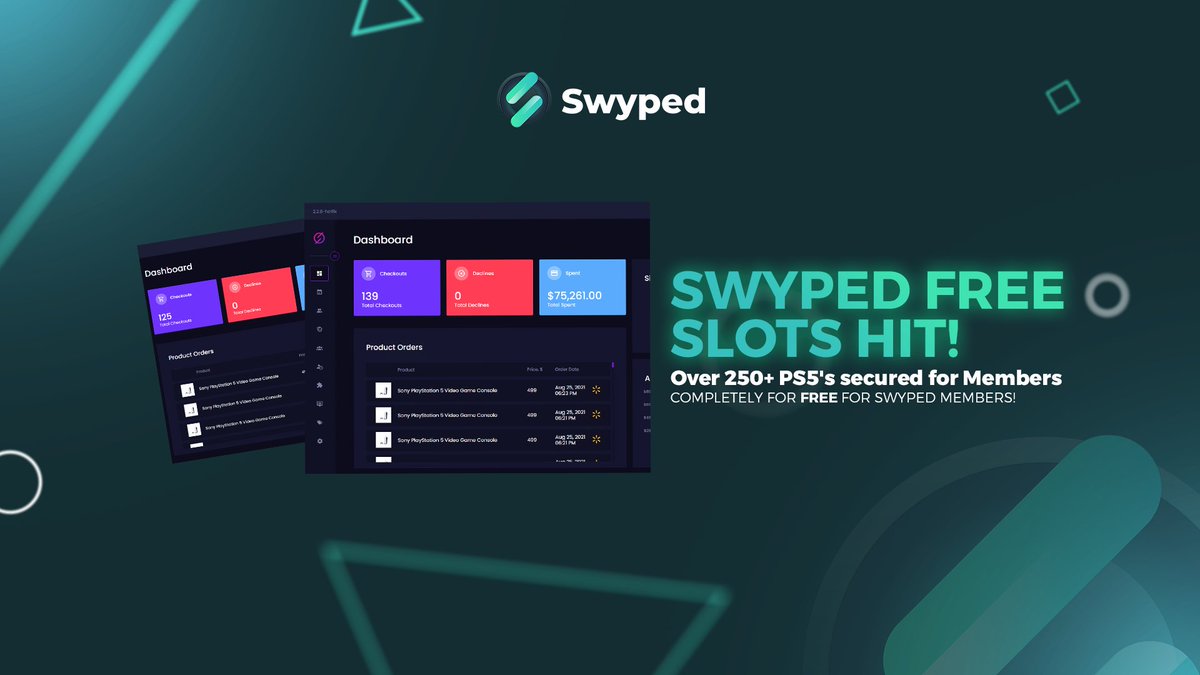 SWYPED FREE ACO HAS BEEN HITTING! 🏆

Over 250+ PS5's secured for FREE by our trusted ACO runners. 💰

Totally FREE for Swyped Members. 😍

Members feasted the PS5 restocks, and will continue feasting every other drop! 💚