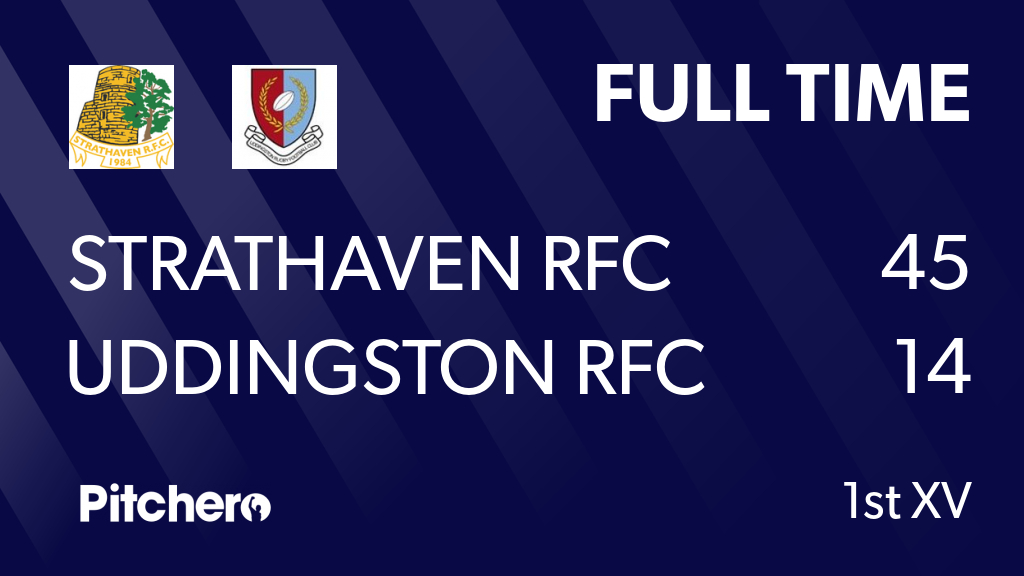 Strathaven_RFC's tweet photo. FULL TIME: STRATHAVEN RFC 45 - 14 UDDINGSTON RFC
#STRUDD #Pitchero
https://t.co/O0Dr0sCA4q https://t.co/mWORxPPZW0