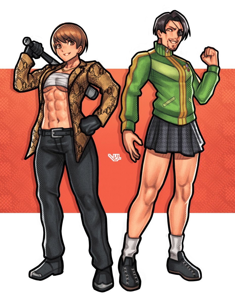 RT @_99VJ: Chie and Majima costume swap
Commissioned by @NonaryG https://t.co/bZZbqKF8x7
