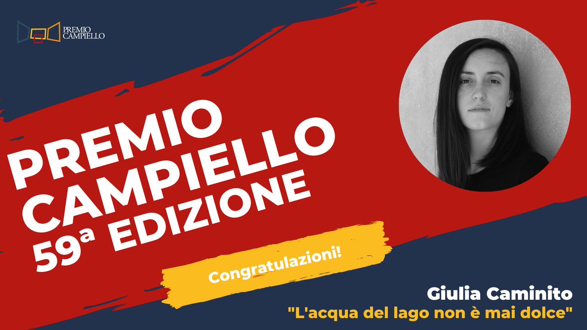 📢 | ANNUNCIO UFFICIALE

A vincere la 59esima edizione del #PremioCampiello è...
...
...
...

🏆 𝐆𝐢𝐮𝐥𝐢𝐚 𝐂𝐚𝐦𝐢𝐧𝐢𝐭𝐨 𝐜𝐨𝐧 “𝐋’𝐚𝐜𝐪𝐮𝐚 𝐝𝐞𝐥 𝐥𝐚𝐠𝐨 𝐧𝐨𝐧 𝐞̀ 𝐦𝐚𝐢 𝐝𝐨𝐥𝐜𝐞” 🏆 

#PremioCampiello2021