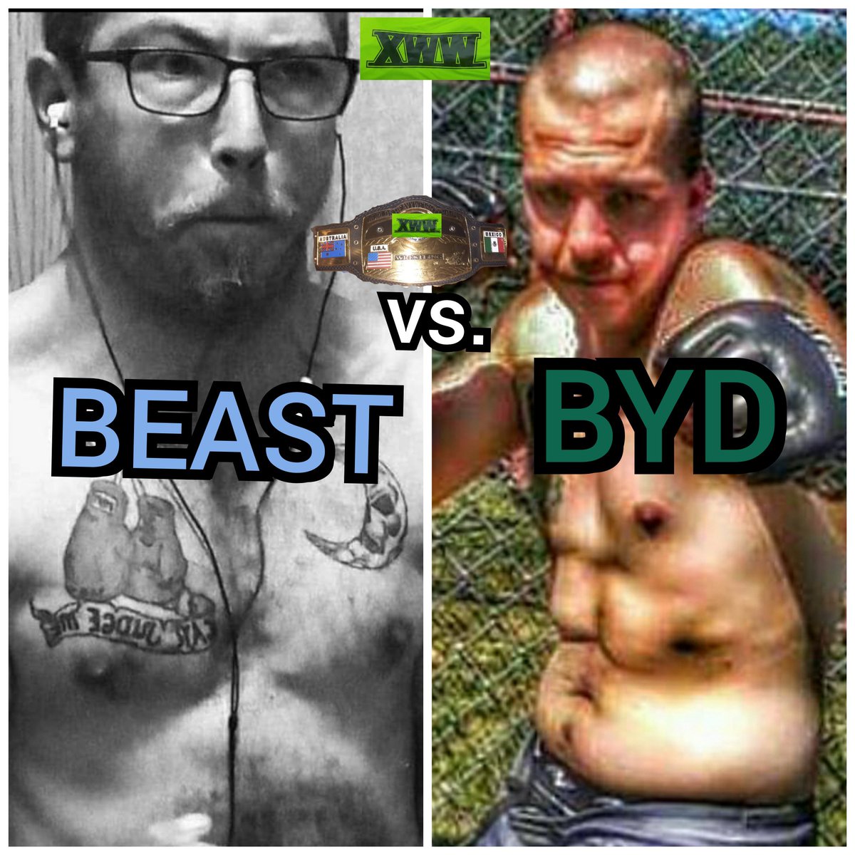 ORIGINALXWW's tweet photo. XWW Backyard Sports
BMF WELTERWEIGHT TITLE FIGHT!!!

BEAST vs. BYD!!!

#XWW
#XWWBackyardSports 
#XWWChampion
#XWWChamp
#BMF
#Pound4Pound 
#streetbeefs
#wvbeatdown
#304
#WV
#WestVirginia 
#BEAST
#bydstrong
#BYD

https://t.co/apfHL4PuNT https://t.co/GJ1cZg3fd6