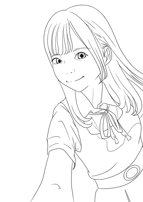 伊達ちゃん描いてみた🤟
時間あったら色着けます
お時間あるかた色塗ってもらって構いませんよ

#ラブライブスーパースター 
#伊達さゆり 