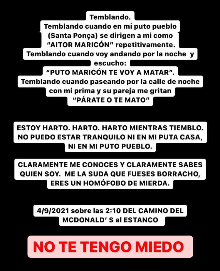 aitortillacc's tweet photo. Hoy por primera vez, he tenido miedo https://t.co/3mK6GwdSgU