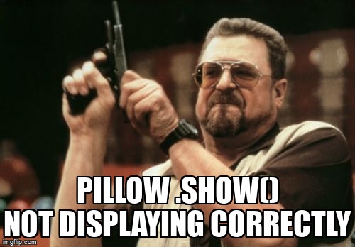 overflow_meme's tweet image. Pillow .show() Not Displaying Correctly stackoverflow.com/questions/6905… #python #pythonimaginglibrary