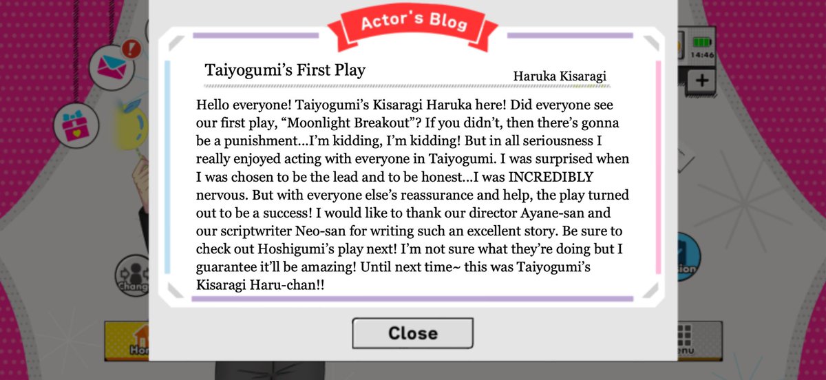 a3sonakiramekii's tweet photo. ACTOR'S BLOG!💖✨

[Kisaragi Haruka, Taiyogumi]
#a3sona #kiramekisona #sonaproject https://t.co/S28pRgEWvj