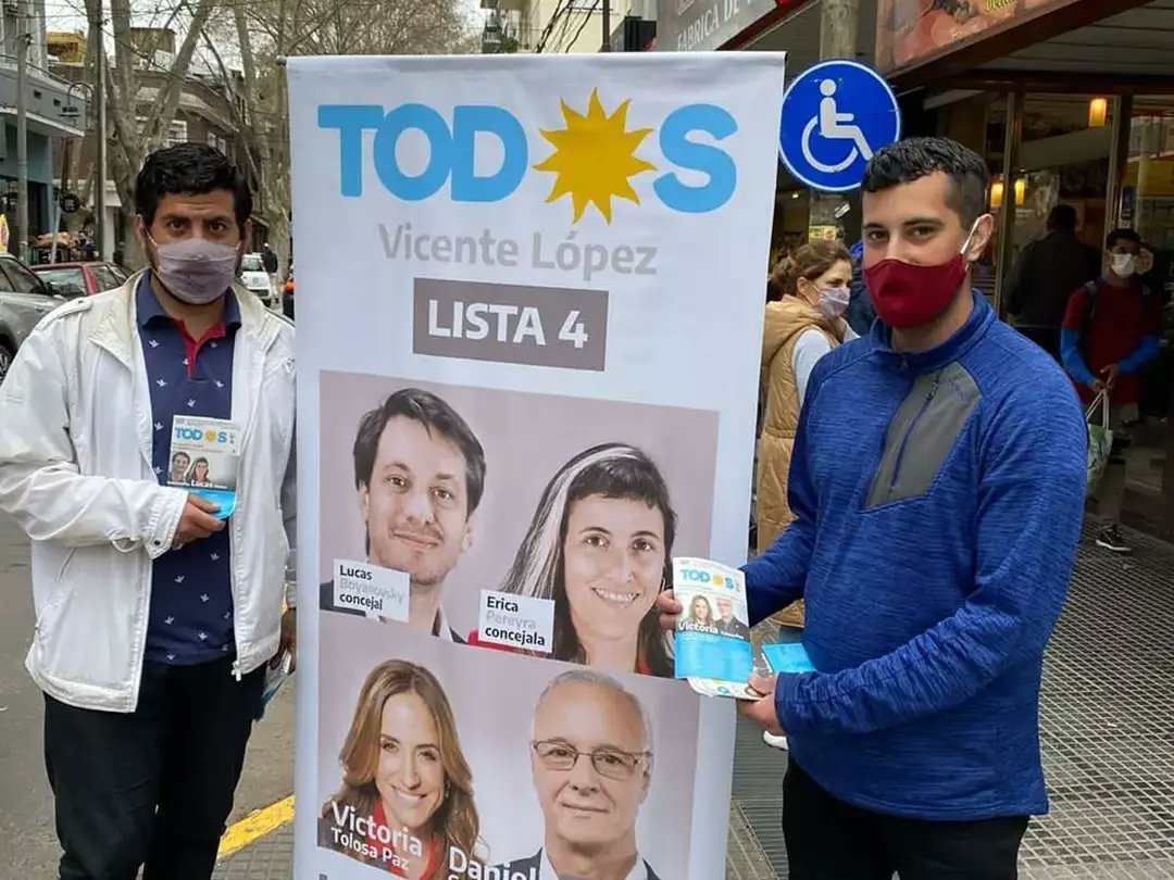 fuerzapatria_vl's tweet photo. • Lxs precandidatxs a concejales y consejerxs escolares @eripereyravl @robertopaceDr, @marcecortiellas, @DiegoCarnicelli y Cintia Mussa continúan recorriendo Vicente López hablando con lxs vecinxs, escuchando sus inquietudes y acercándoles las propuestas de la #Lista4. https://t.co/garUJIBylQ