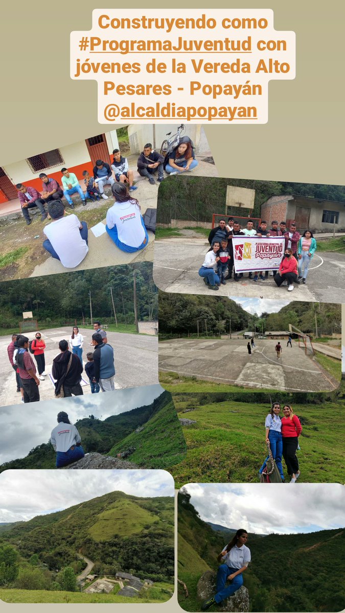 lizse12's tweet photo. Construyendo #ProgramaJuventud con jóvenes de la Vereda Alto Pesares - Popayán @AlcaldiaPopayan https://t.co/MV2XJ49qoV