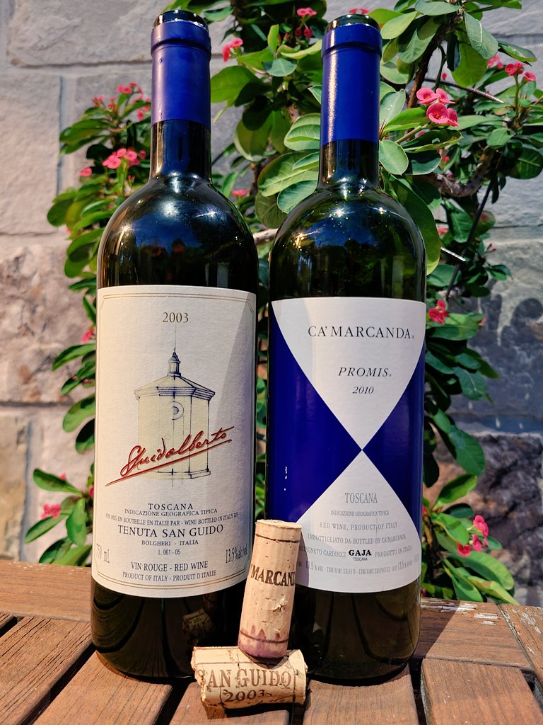 MTLWINEGUY's tweet photo. Bolgheri on tap tonight with @dpen_vini 😀🍷🇮🇹💪🍇 #GreatWines @CBolgheri #IGT #TenutaSanGuido #Guidalberto #2003 #Gaja #CaMarcanda #Promis #2010 #NonSoloBrunelloEBarolo #AgedWines @Bolgherinews https://t.co/hlOxeDMwNo