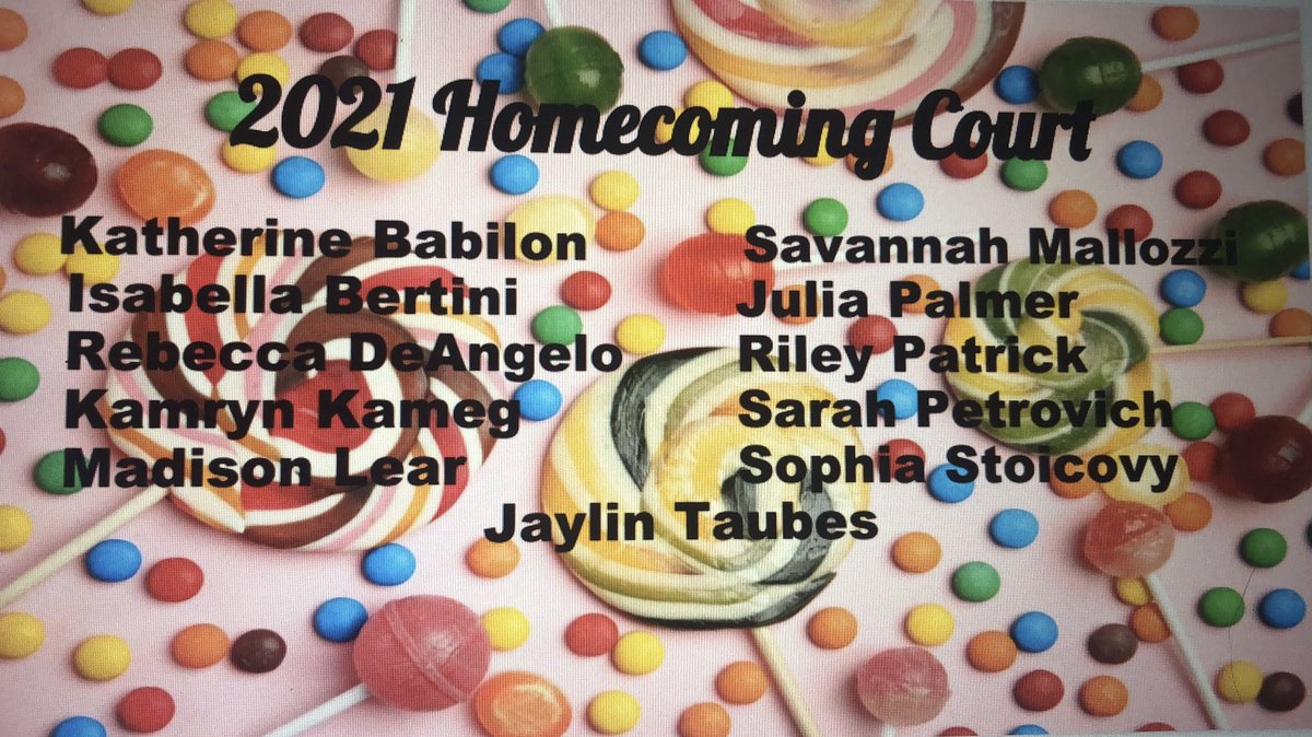 Due to the delayed vote on Wed, student council was unable to announce the court on Friday as anticipated. I along with the Administration are please to announce the 2021 homecoming court <a href="/TJHSJaguars/">TJHSJaguars</a> <a href="/wjhsd/">West Jefferson Hills SD</a>
