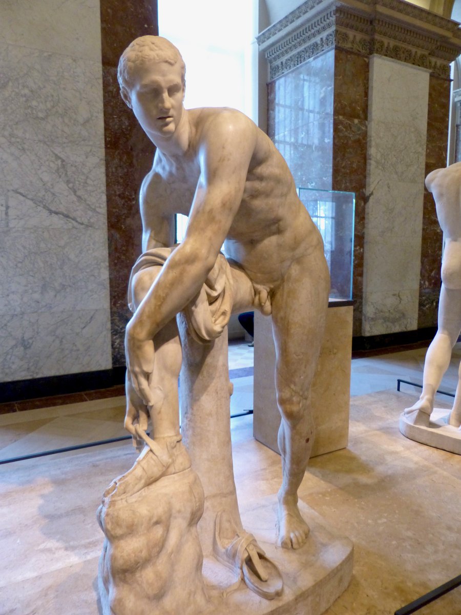 Hermes fastening his sandal, Roman, 2nd century CE
The Louvre, Paris
#smallpenis #smalldick #smallpenisart #malenude