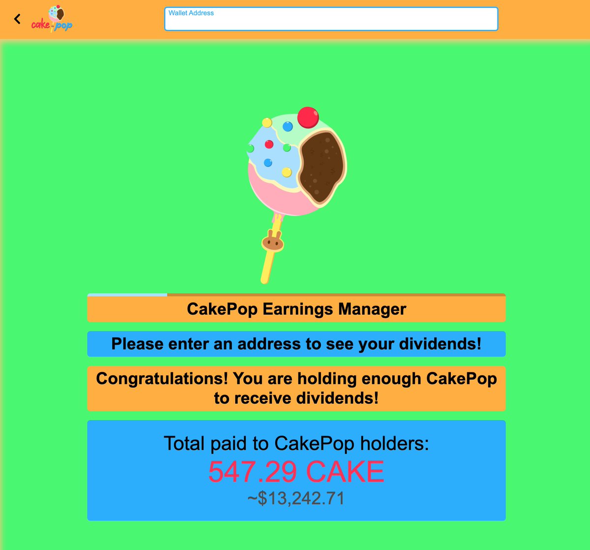 CakePopBSC's tweet photo. Our new partner farms are launching #CAKEPOP dividends to the moon 🚀!

Get ready for even more announcements of partner farms, projects and marketing for our beloved CAKEPOPs! This is only the beginning!

#BSC #DeFi #Crypto #BSCGems https://t.co/pI55EirCYj