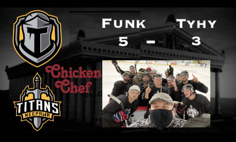 MJHLTitans's tweet photo. 🚨🚨#ChickenChef Main Camp Game 3 final-Team FUNK bounces back to beat Team TYHY 5-3 with an empty net goal. The final game of camp will be Sunday at NOON! #EmbraceTheChange🛡🗡 @stubs2024 https://t.co/oHROkbmEvX