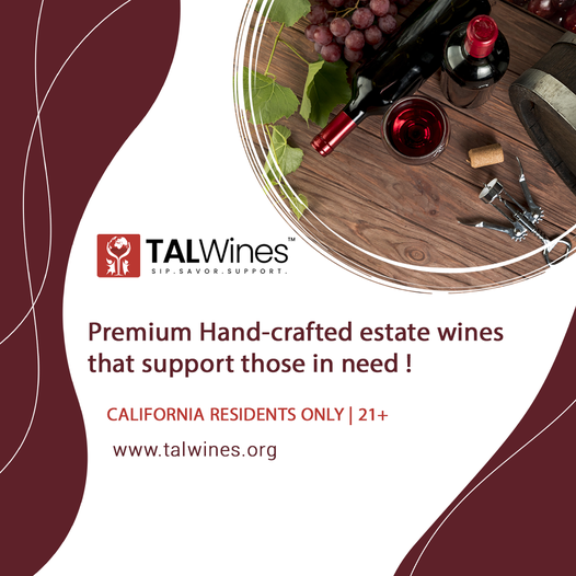 talgiving's tweet photo. TALWines has a story with every bottle. Learn more about the TALWines story and how your purchase helps those in need at https://t.co/yVFSL90WIm #wines #grapes #california #sip https://t.co/mvJYDibfEw