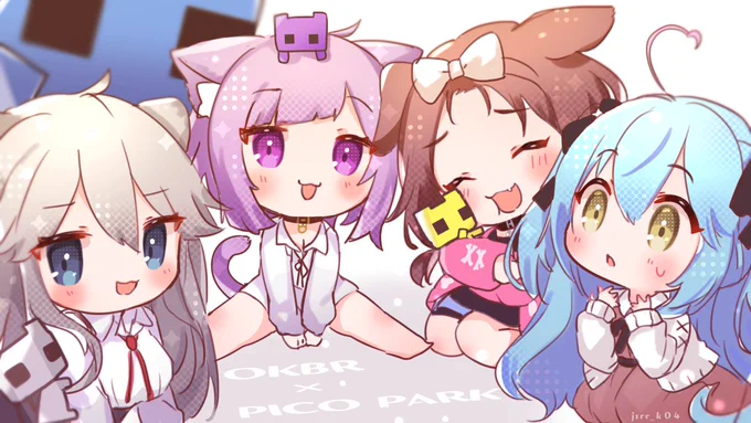 最高にわちゃわちゃしててすき
#OKBR #ししらーと #絵かゆ #できたてころね #LamyArt 
リプ欄にプリクラ風もあるよ 