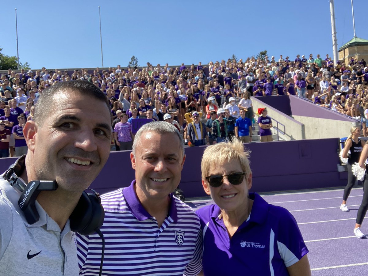 Coach_Caruso's tweet photo. Give It Up for Day 29 #FTITK @UST_Football Fr. Welcome Days, Roll Toms FanFest, Dance Team, Cheer Team, Caruso’s Crew, Entire Class of 2025 @UofStThomasMN #PioneereD1
🟣⚪️⚫️ https://t.co/rwicPKG8La