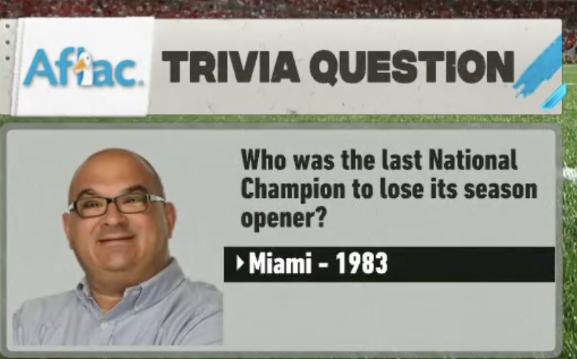 RedditCFB's tweet photo. Lol, LSU literally did this last year but apparently doesn't count. https://t.co/rEPtyfX4DZ
