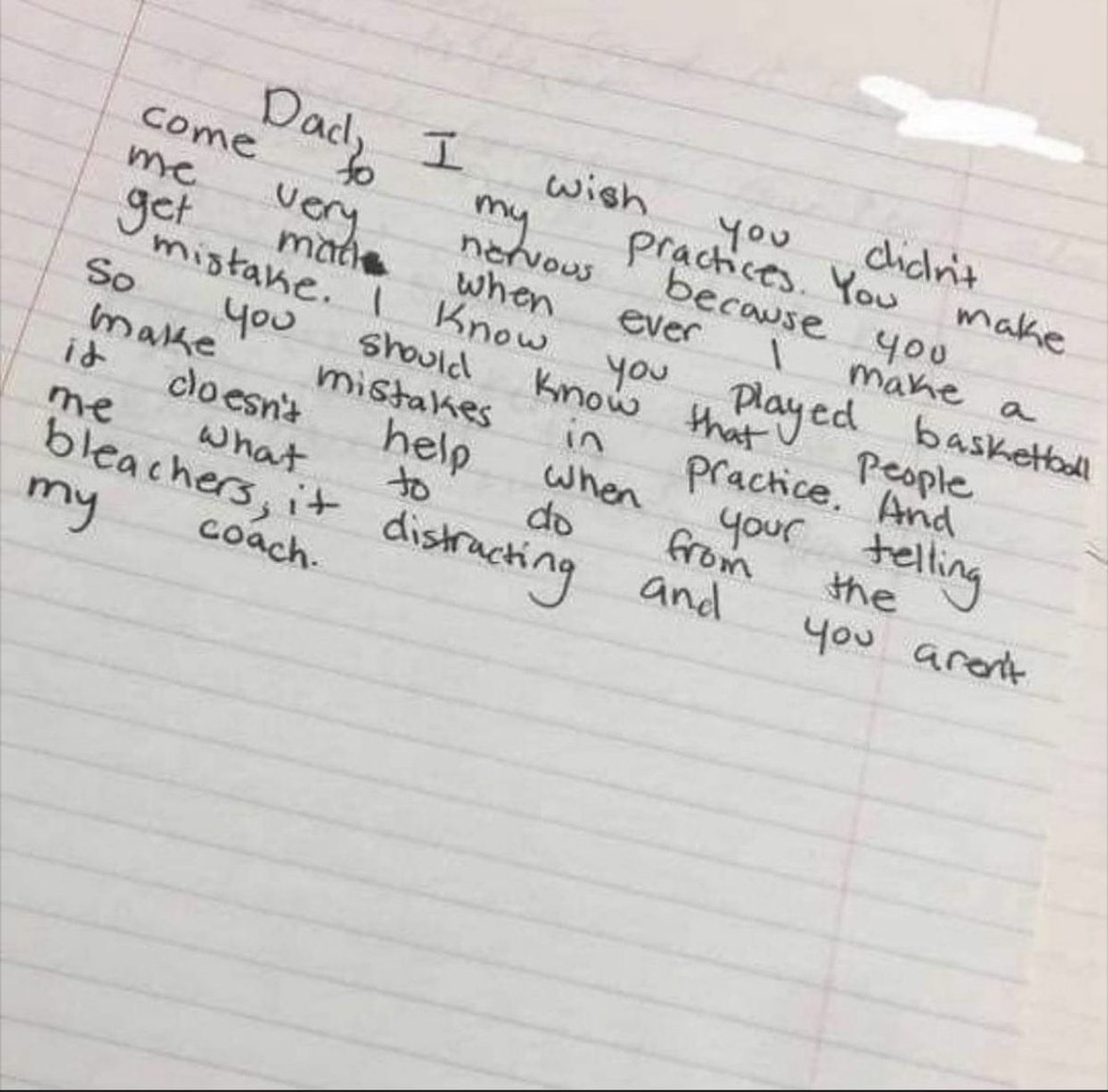 Hey Mom &amp; Dad please read…..