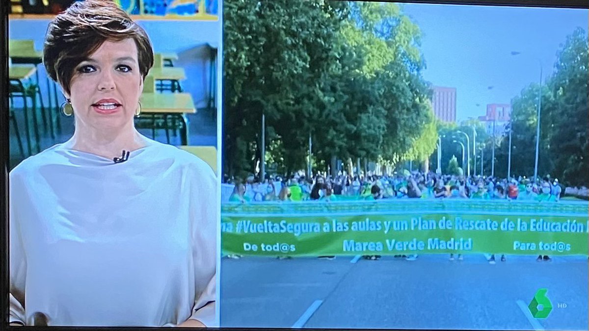 ADIMA_interinxs's tweet photo. ¡Sábado de manifestación, sábado de defensa de la educación pública!
Se han hecho eco los medios.
@telediario_tve @sextaNoticias 
Gracias por participar https://t.co/w5CStnOdRx