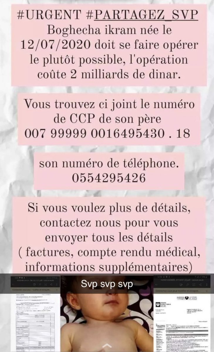 Sokorrr's tweet photo. 💔 Aidez cette petite comme vous pouvez, partagez partout vous pourriez lui sauver la vie ❤️‍🩹😔 https://t.co/hvZWjJw1rr