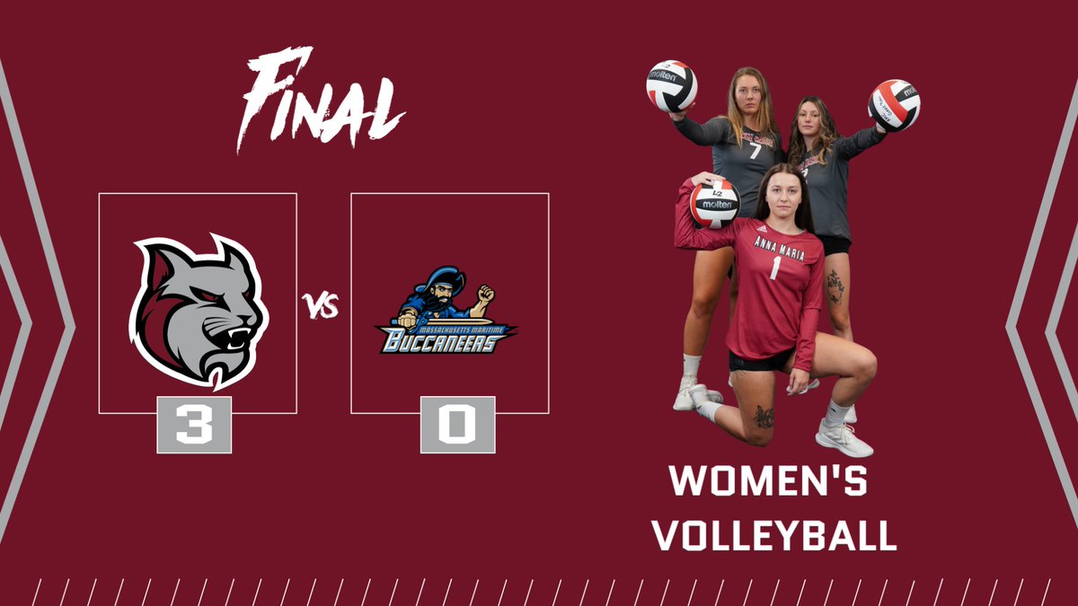 Women's Volleyball Head Coach Sarah Lathrop records her first collegiate win as head coach of the AMCATS