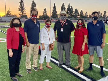 I was at Artesia High School last night with Principal Sergio Garcia and numerous elected officials from the City of Artesia, City of Cerritos, City of Hawaiian Gardens, and the City of Lakewood. We were there to celebrate their new Field Stadium and tossing the coin! https://t.co/Qvb4PFjyYd