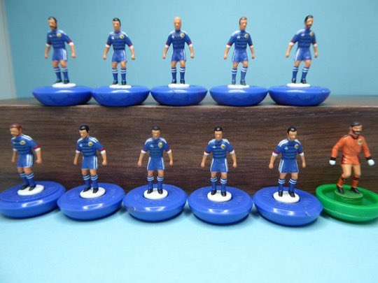 helcol123subbu1's tweet photo. Well done to Scotland for today's crucial win. Qatar 2022 hopes kept alive in the World Cup Qualifying. Here's the Tartan Army kit from their last important performance in Serbia. @helcol123subbu1 #subbuteo @ScottishAway @pieandbov #wcq #scomol #ryanchristie #bbcscotland #spl https://t.co/mYPGa7d0Bq