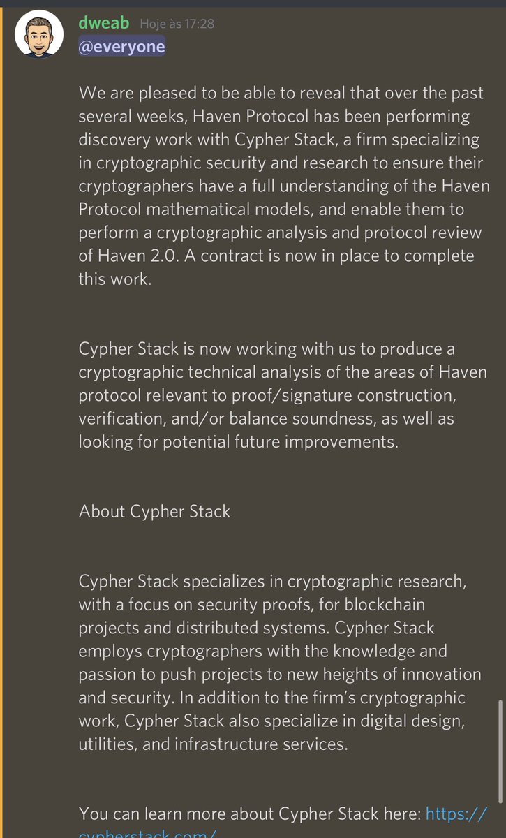 xChadsBureau's tweet photo. Cypher Stack is now officially behind the code/math reviewing. These guys are responsible for what Monero is today. This collab is absolutely huge for the future of private money. 

If you didn’t know now you know. Mark these words.

$XHV $RUNE $XMR https://t.co/j3y5Mwmeai