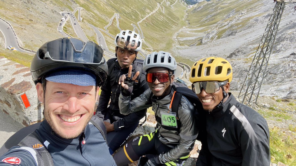 SchleckJordan's tweet photo. #haute_route Dolomites 2021 stage 4 It was just another incredible fight climbing crazy elevations of UMBRAIL &amp; STELVIO mountain and got a stage win and still 3rd in GC! https://t.co/i44u2D2OeH