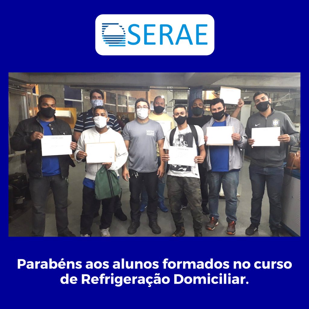 cursoserae's tweet photo. Parabéns aos alunos formados no curso de Refrigeração Domiciliar. Que vocês tenham muito sucesso profissional.
Abraço,
Leonardo Alves
#energiasolarfotovoltaica #energiasolar #refrigeração #vemproserae #HVAC #serae #turmasserae https://t.co/mXhHbEhorj