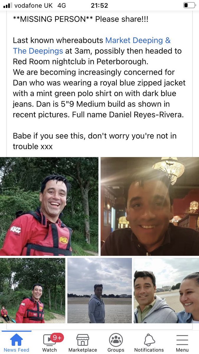 RichTheRed252's tweet photo. @DMAC102 @theposh 

Please share/retweet if you can. Dan’s family and friends are very concerned. Thanks. https://t.co/hOdcms89H9