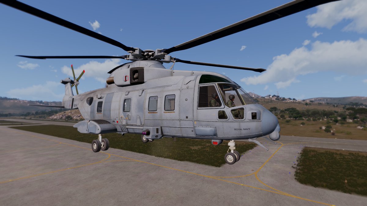 RKSL_Rock's tweet photo. Enforced rest means I've managed to plow through a ton of stuff. Including the Merlins
It was started ages ago & neglected for a variety of reasons. For some reason it called to me today. Very pleased with how the textures came out.
#wip #rksl #MerlinHC4 #arma3 https://t.co/kAXEen8j7u