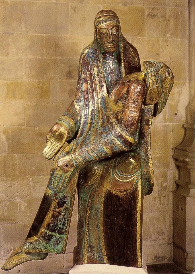 the_pilgrimsway's tweet photo. Join an online talk with Peter Eugene Ball whose depictions of Mary with Jesus, made of driftwood, are seen by pilgrims at @Southwarkcathed &amp; @WinCathedral 
https://t.co/wVukAWncbQ https://t.co/1nZTdDEJxs