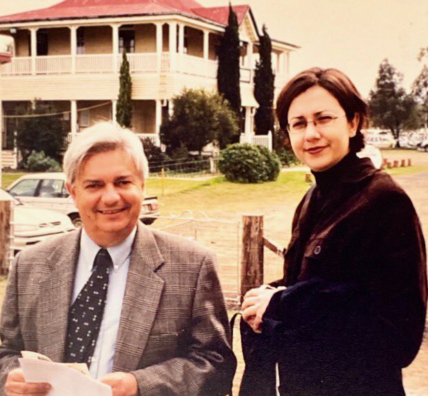 a_palaszczuk's tweet photo. Happy Father’s Day to my wonderful dad 🤗

The pic was taken in 1999 at Jondaryan Woolshed. 

#FathersDay https://t.co/Wk1zyQIa9M