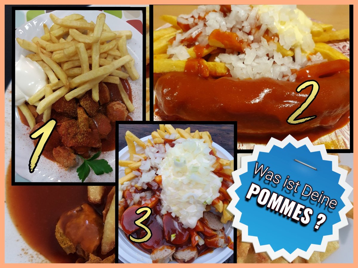potteinander's tweet photo. 📌 Achtung, FOODPORN❗
.
_____🍟🍟🍟_____
.
➡️ Was ist DEINE Pommes❓
👉 Nummer 1️⃣: Der "Cleane"
👉 Nummer 2️⃣: Hausmannskost
👉 Nummer 3️⃣: Typ "Volle Kelle"
🍟⚒🖤🍟⚒🖤🍟⚒🖤⚒🖤🍟⚒
#potteinander #potteinanderspottcheck #pottcheck #potteinanderpobierts #tagdercurrywurst #pommes https://t.co/D3YaQsyg93