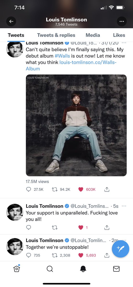 kailaomaley's tweet photo. @Louis_Tomlinson I was first https://t.co/iQoFHVr5Uu