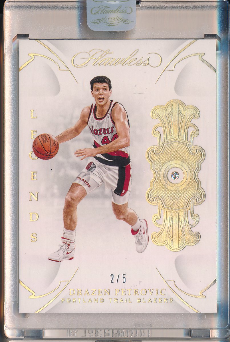 CapitalCCentral's tweet photo. Check out 2018-19 Panini FLAWLESS DIAMOND Legends Drazen Petrovic 2/5 #PortlandTrailBlazers https://t.co/nurPhdKMh0 via @eBay https://t.co/soQIKNUG9f