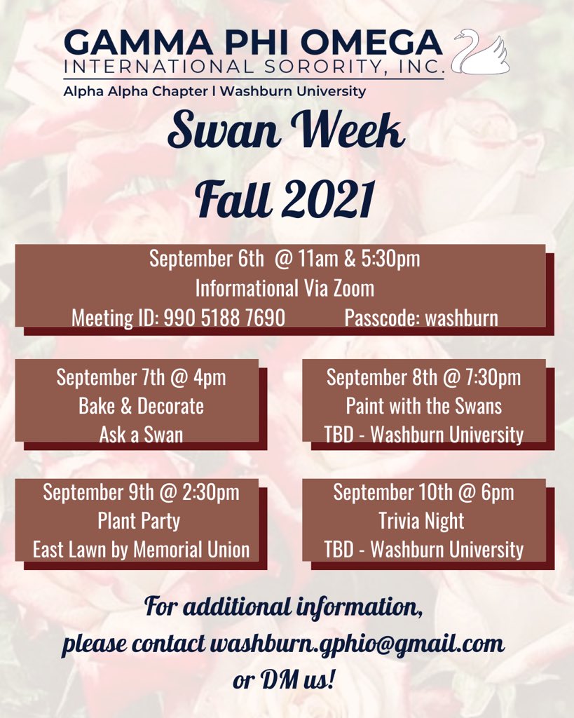Swan Week starts Monday! We’re so excited and we can’t wait to see you. Here’s the link to RSVP: forms.gle/mt9dCEz1fN91FC…