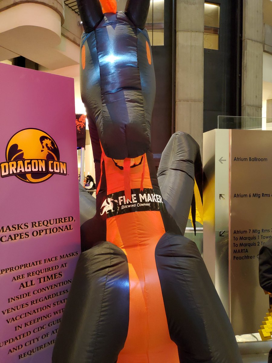 DVberrytan's tweet photo. Hello Fire Maker dragon #dragoncon #dragoncon2021 #firemakerbrewing https://t.co/P2scbSWEzr