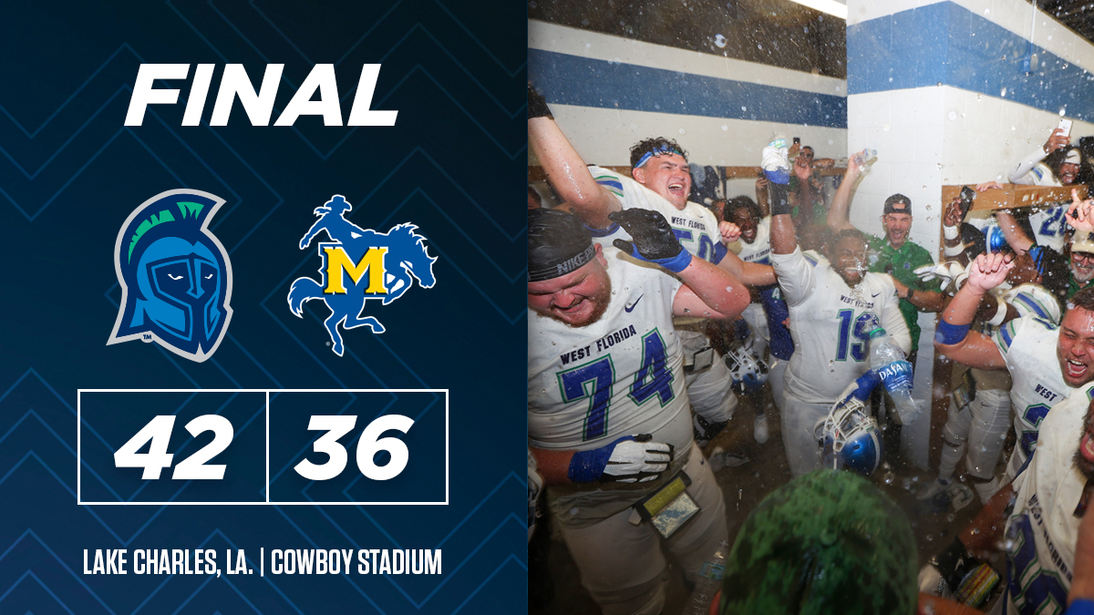 UWFFootball's tweet photo. Road wins are fun.

#GoArgos | #Arete https://t.co/A4jTxBxOdL