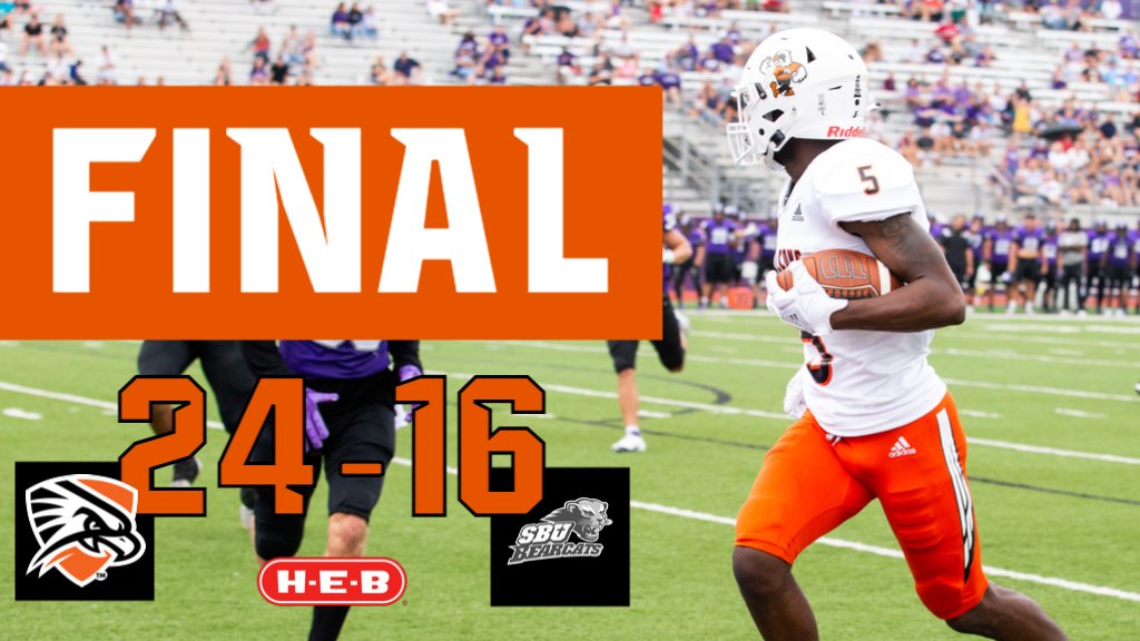 utpbfalcons's tweet photo. Clayton Roberts with 3 touchdowns on the afternoon while Kobe Robinson hits a new career-high in receiving yards as @utpbfootball wins their 7th straight game!  Download the UTPB Athletics App or visit https://t.co/UwDZX7gtJl to follow the team all season long. https://t.co/AwjkJLxrHx