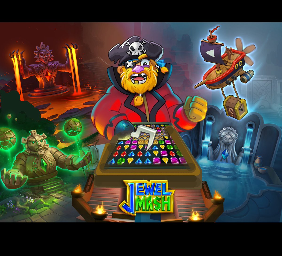JewelMashGame's tweet photo. New update is now available to download with improved graphics and animations. Now you can compete with other users in the map. #JewelMash https://t.co/9qQmoXZZ1i