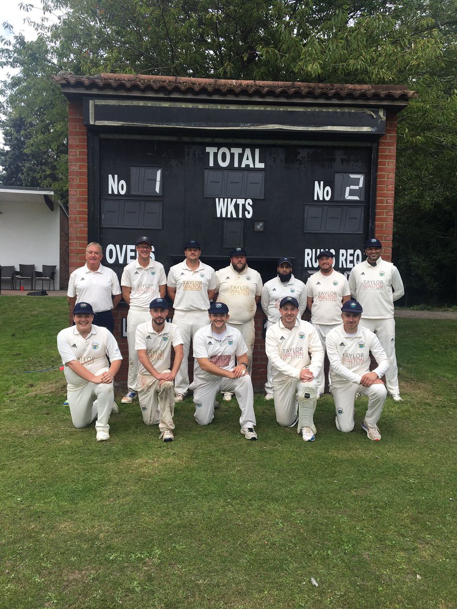LondonColneyCC's tweet photo. Great season @LondonColneyCC 1st XI win the league great effort 3b here we come. Massive thank you to @TaylorWaltonLLP for your sponsorship this season. https://t.co/QiF7I6yz4l