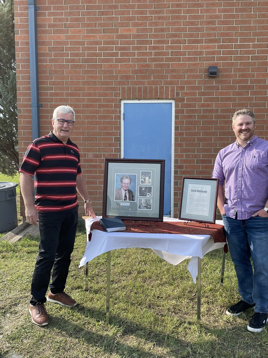 We were excited to host two of David’s family members who drove a long way to attend our annual honorary breakfast for  David Hildebrand.  #communitysupport #Legacy #BacktoSchool2021