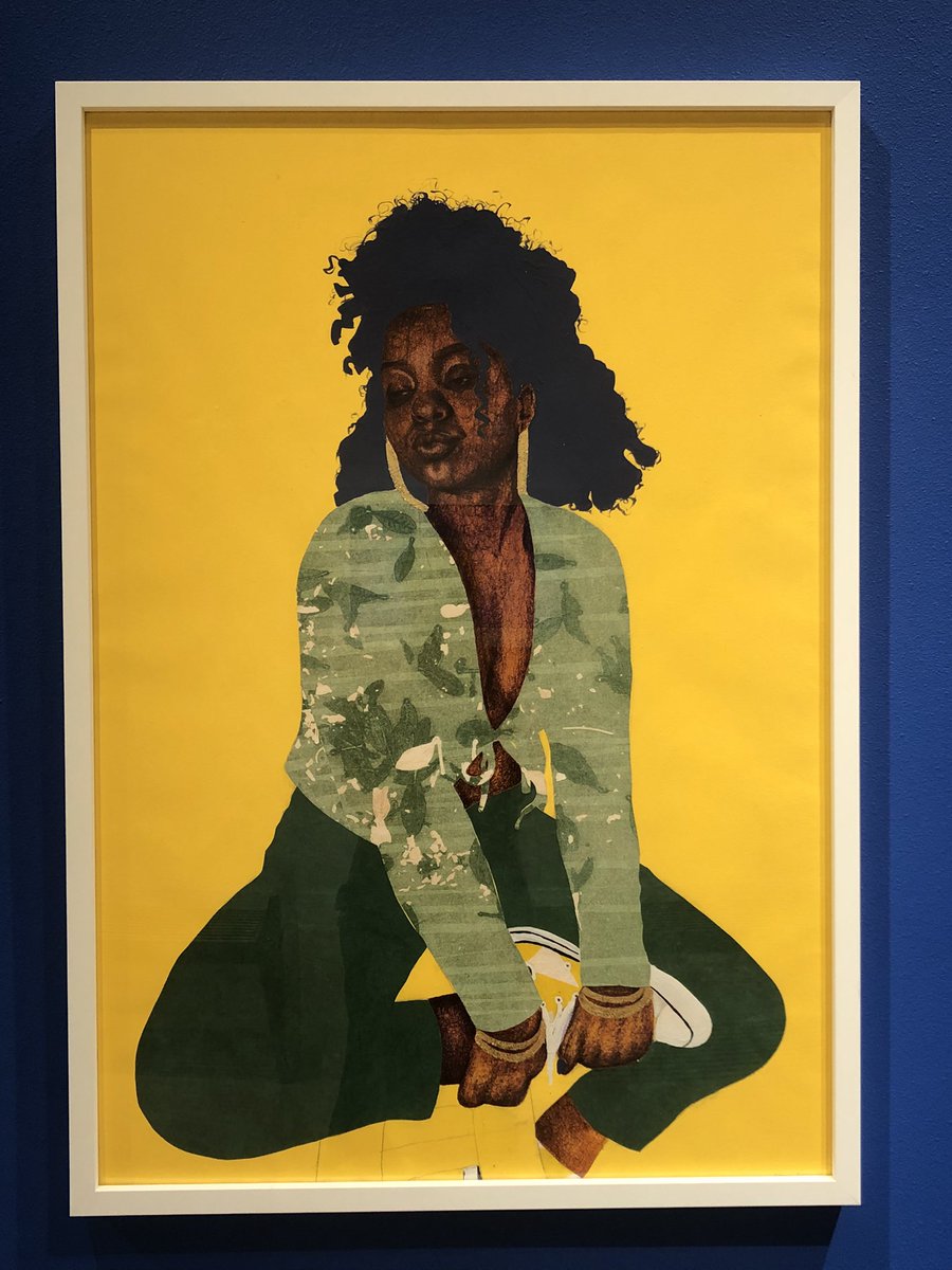 Went to the @CarverMuseumATX to see the Small Black Museum Residency Vol. 1 exhibit today and got to see one of my recent favorite (and local!) artist’s work, the talented Adrian Armstrong <a href="/adrian_sux/">uchigger</a>! Don’t miss out on this exhibit!