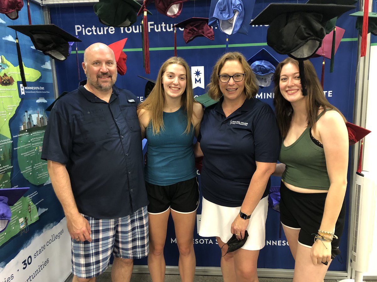 MinnState family at the fair!  #MetroStateU #StPaulCollege #WinonaState #AnokaRamseyCC